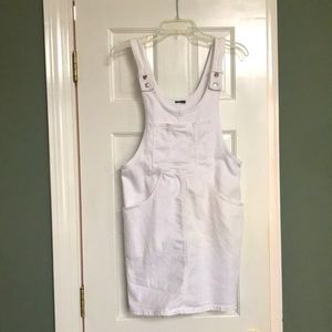 American Eagle white denim jumper